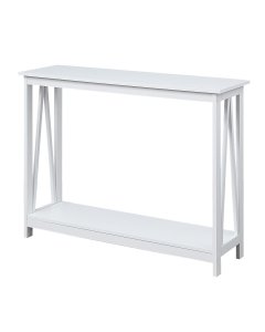 Sarantino Grace A-Frame Console Table - White