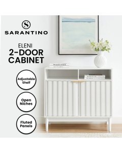 Sarantino Eleni 2-Door Sideboard - White