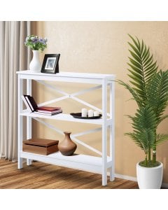 Sarantino Faustine Thin Cross Console Table